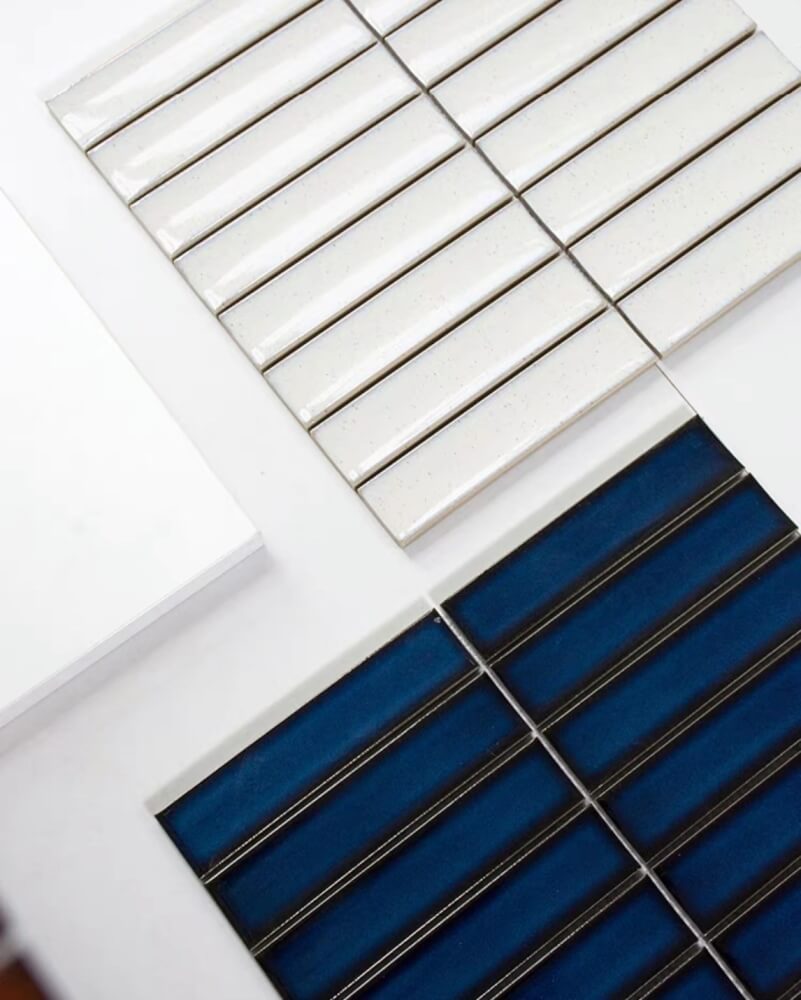 โมเสค TIMELESS TILES รุ่น TIPZY 27.5X29.6 ซม. สีน้ำเงิน ผิวเงา กระเบื้องผนัง